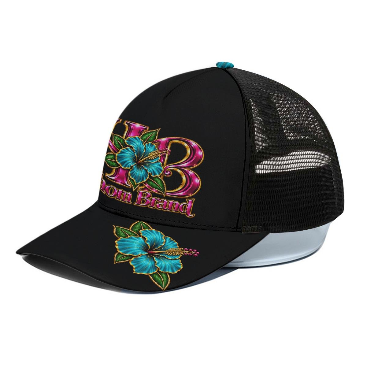 Unisex Trucker Hat With Black Half-mesh, view 2