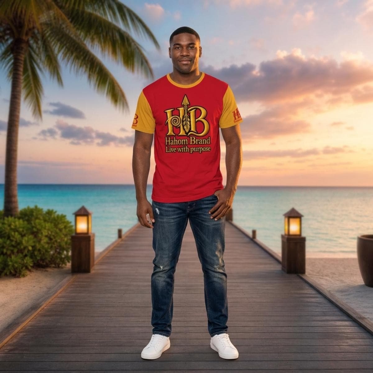 All-Over Print Men's O-Neck T-Shirt | 190GSM Cotton