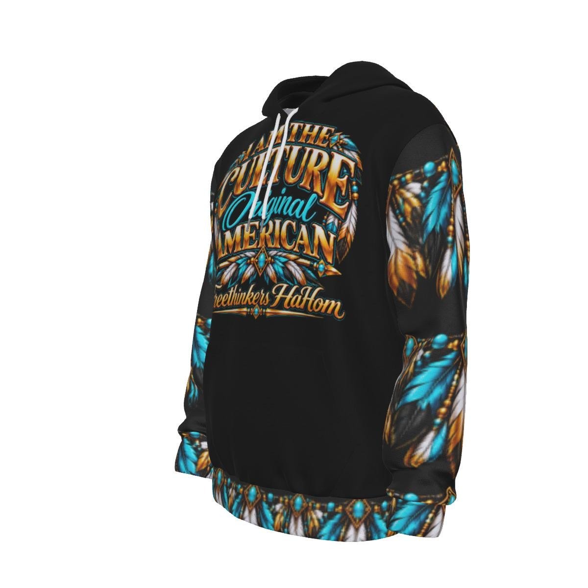 All-Over Print Men's Thicken Pullover Hoodie, view 6