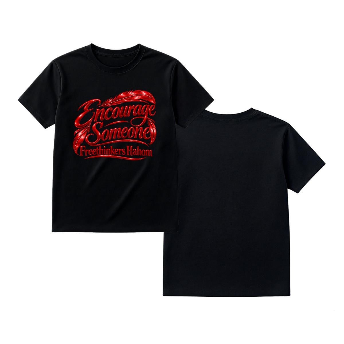 Couple Heavyweight T-shirt Printed in USA|220GSM Cotton DTG Front