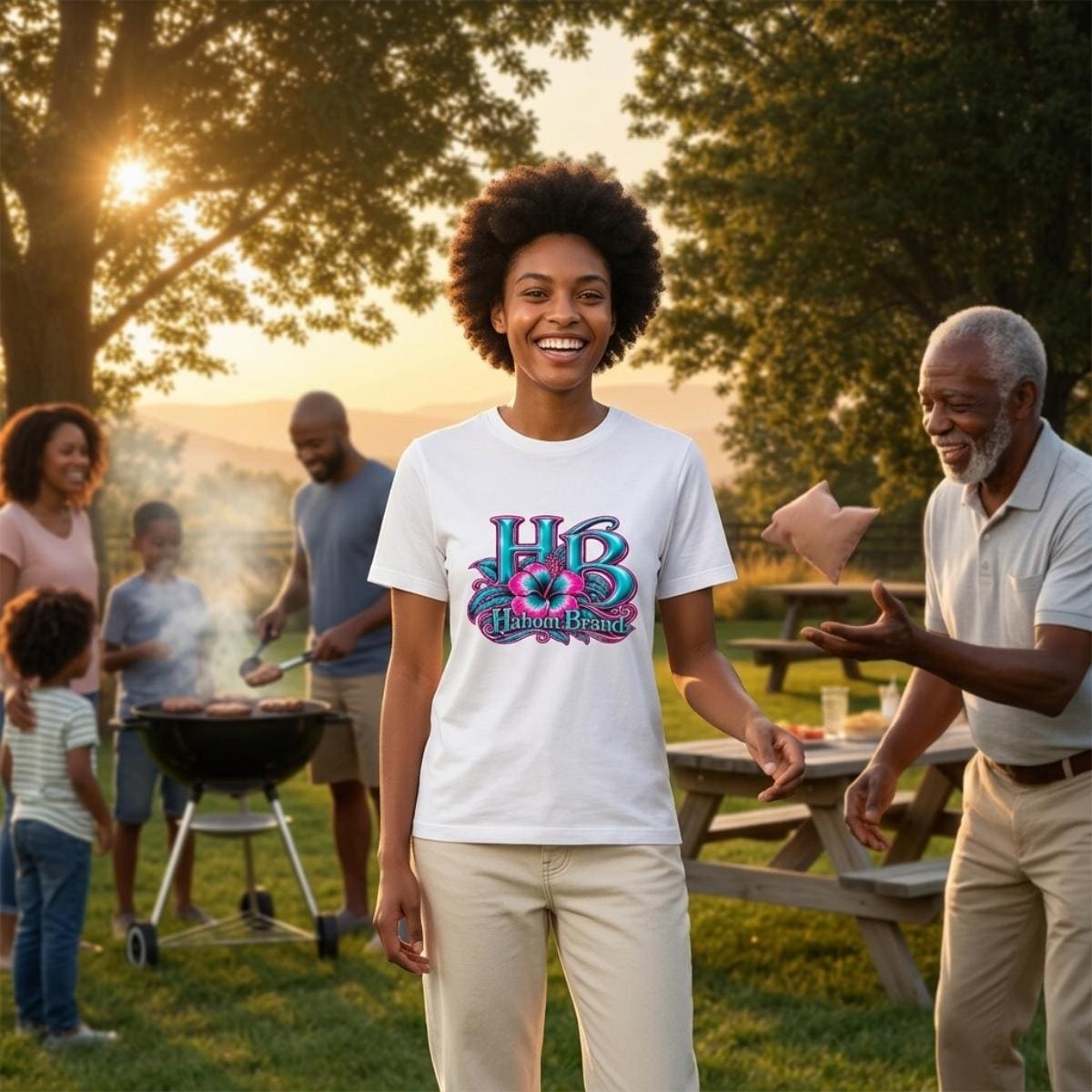 Women's T-Shirt Printed in USA|Comfort Colors C1717 Double DTG, view 1