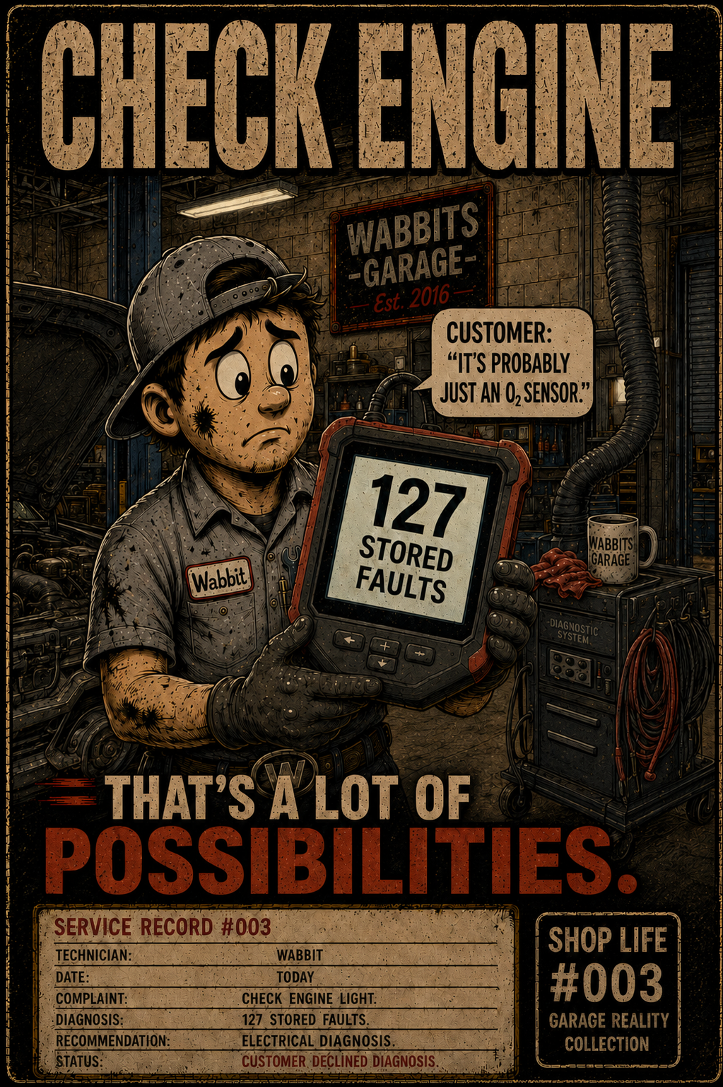Check Engine Light artwork