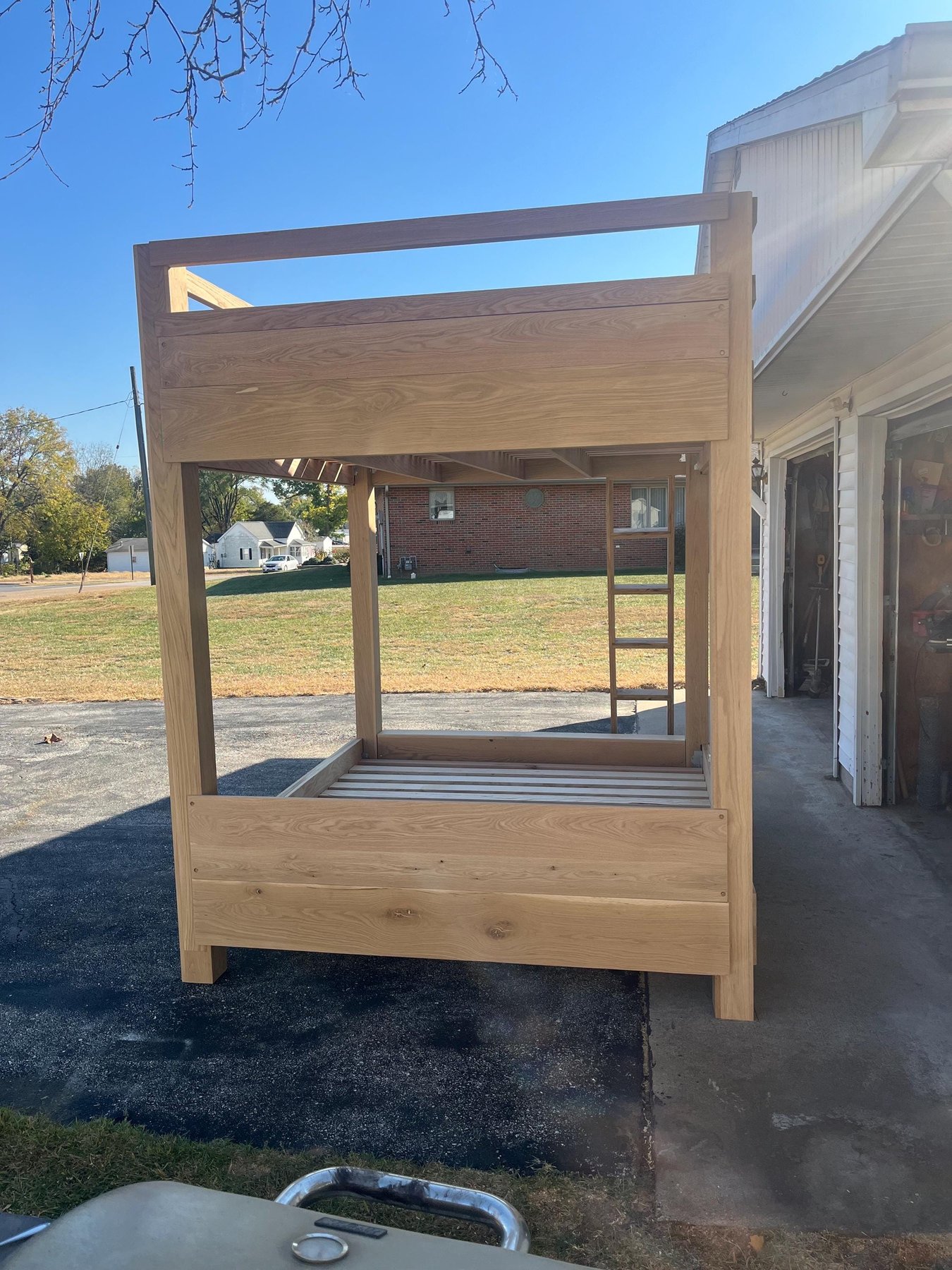 Solid Wood King Size Bunk Bed, detail 2