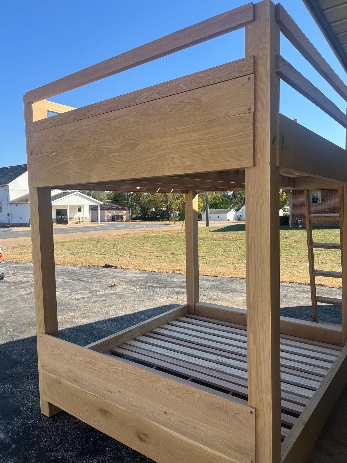Solid Wood King Size Bunk Bed, detail 3