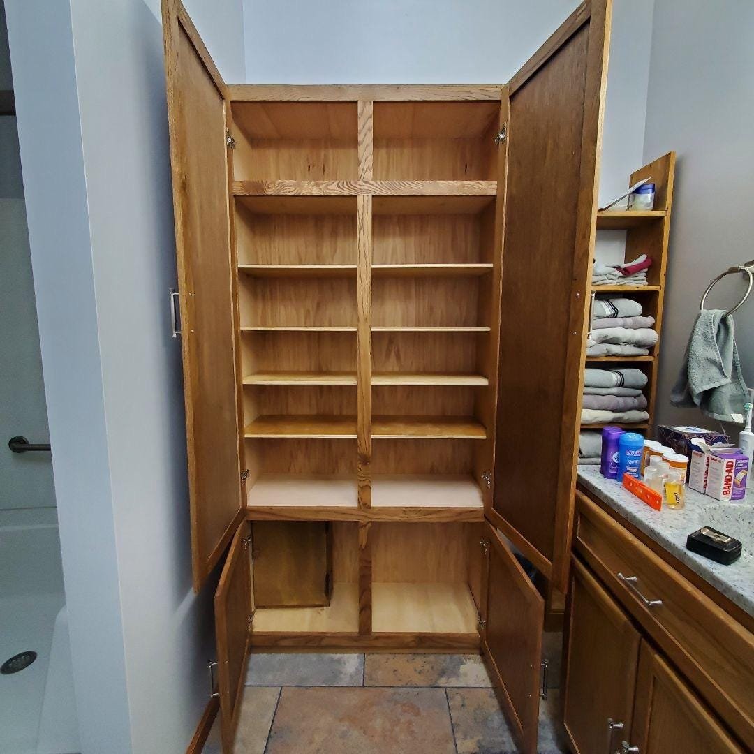 Custom Solid Wood Bookshelf