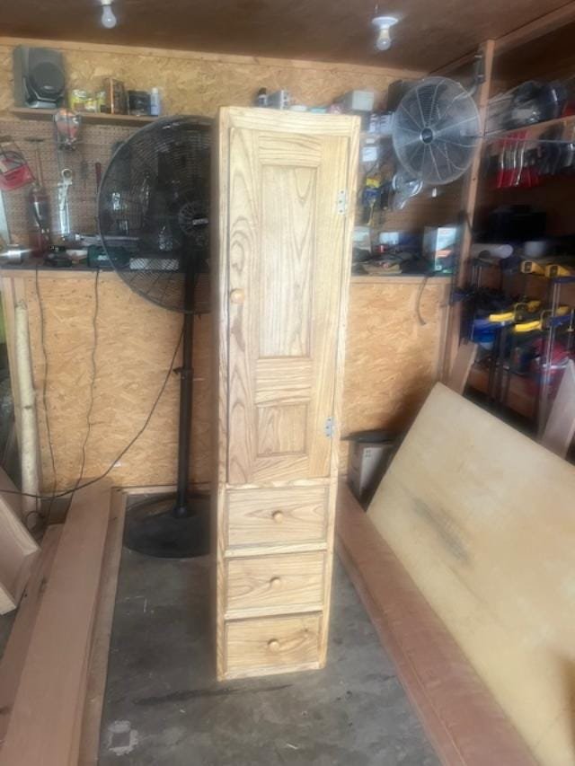 Custom Chimney Cabinet with Drawers, detail 3