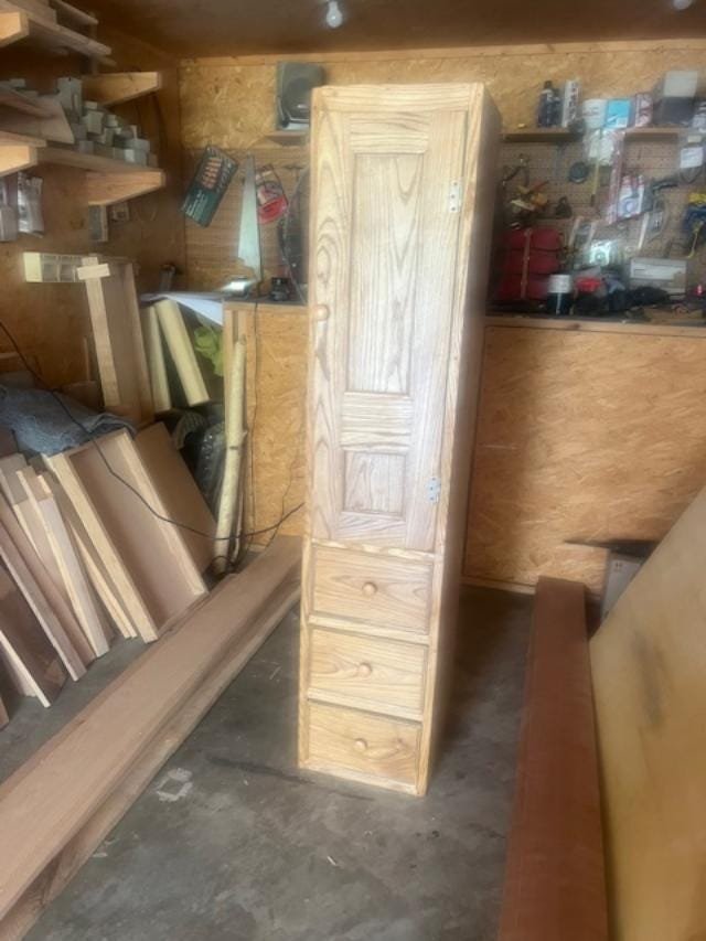 Custom Chimney Cabinet with Drawers, detail 4