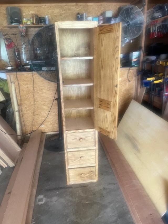 Custom Chimney Cabinet with Drawers, detail 5