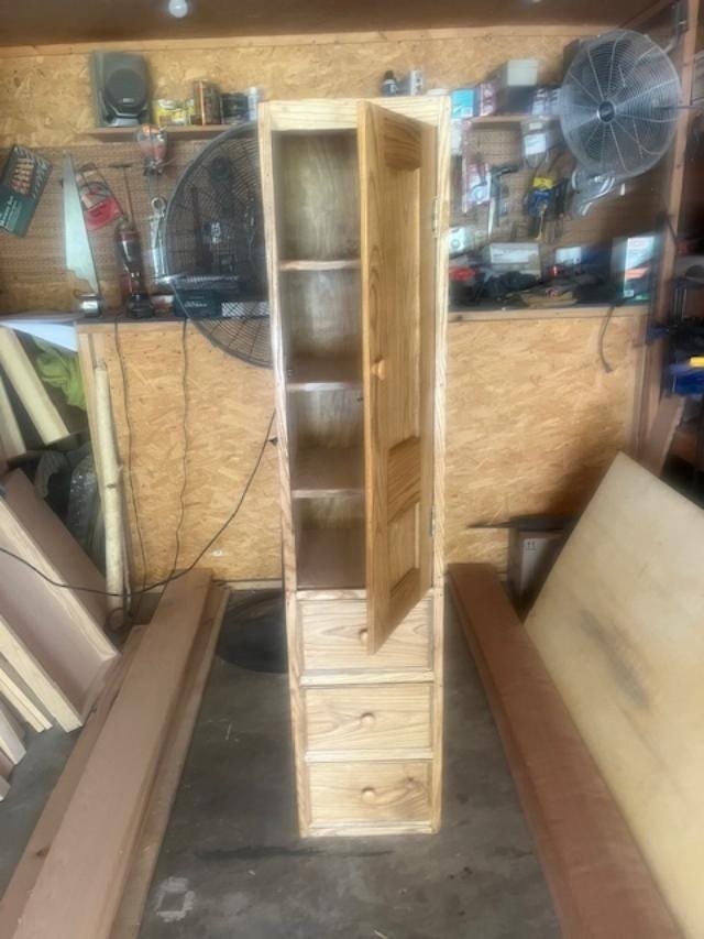 Custom Chimney Cabinet with Drawers, detail 6