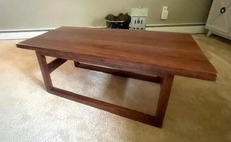 Solid Walnut Coffee Table, detail 2