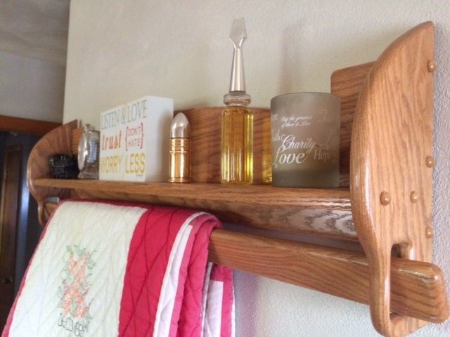 Handcrafted Quilt Rack & Display Shelf