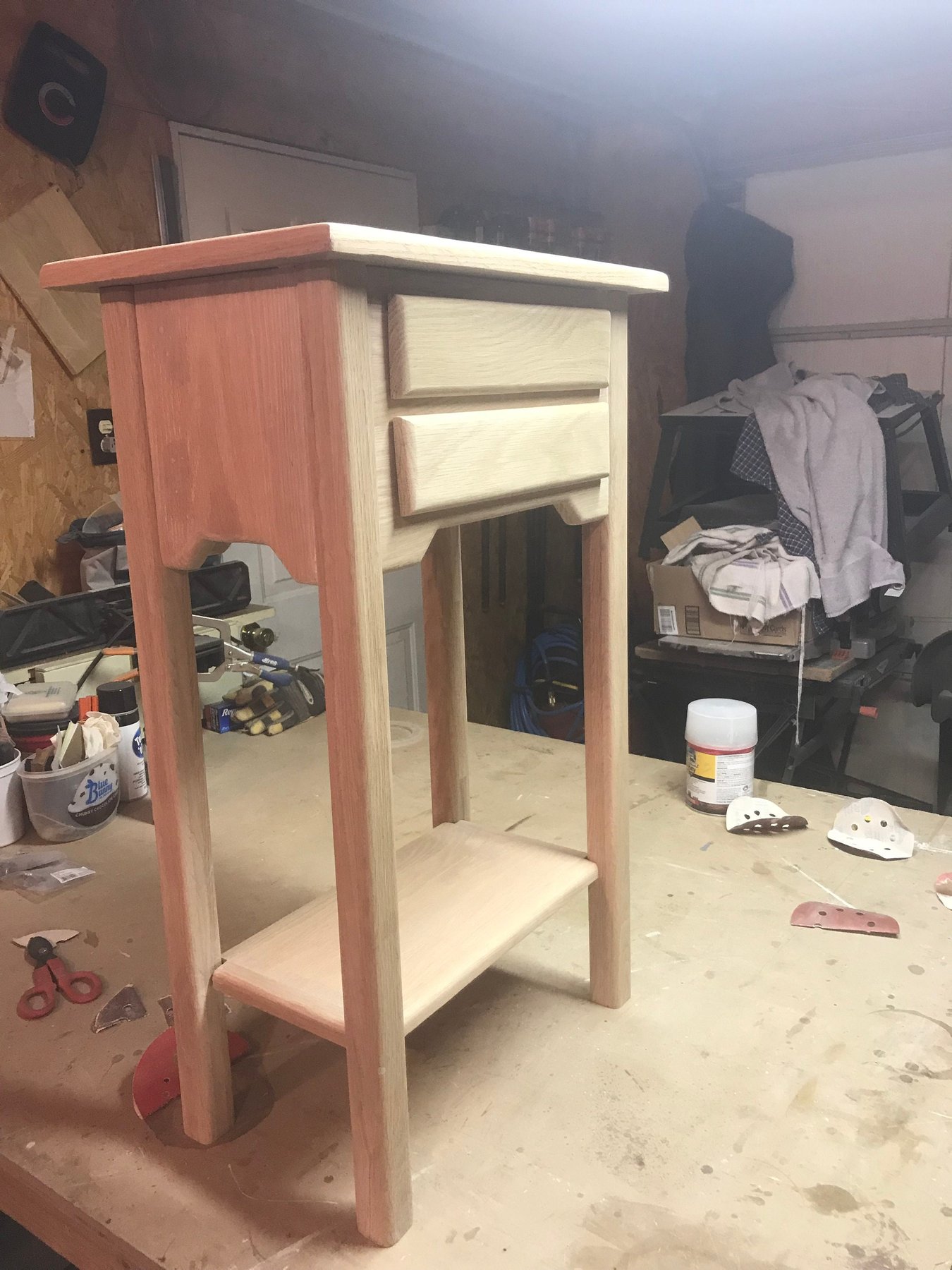 Custom Solid Wood Nightstand, detail 2