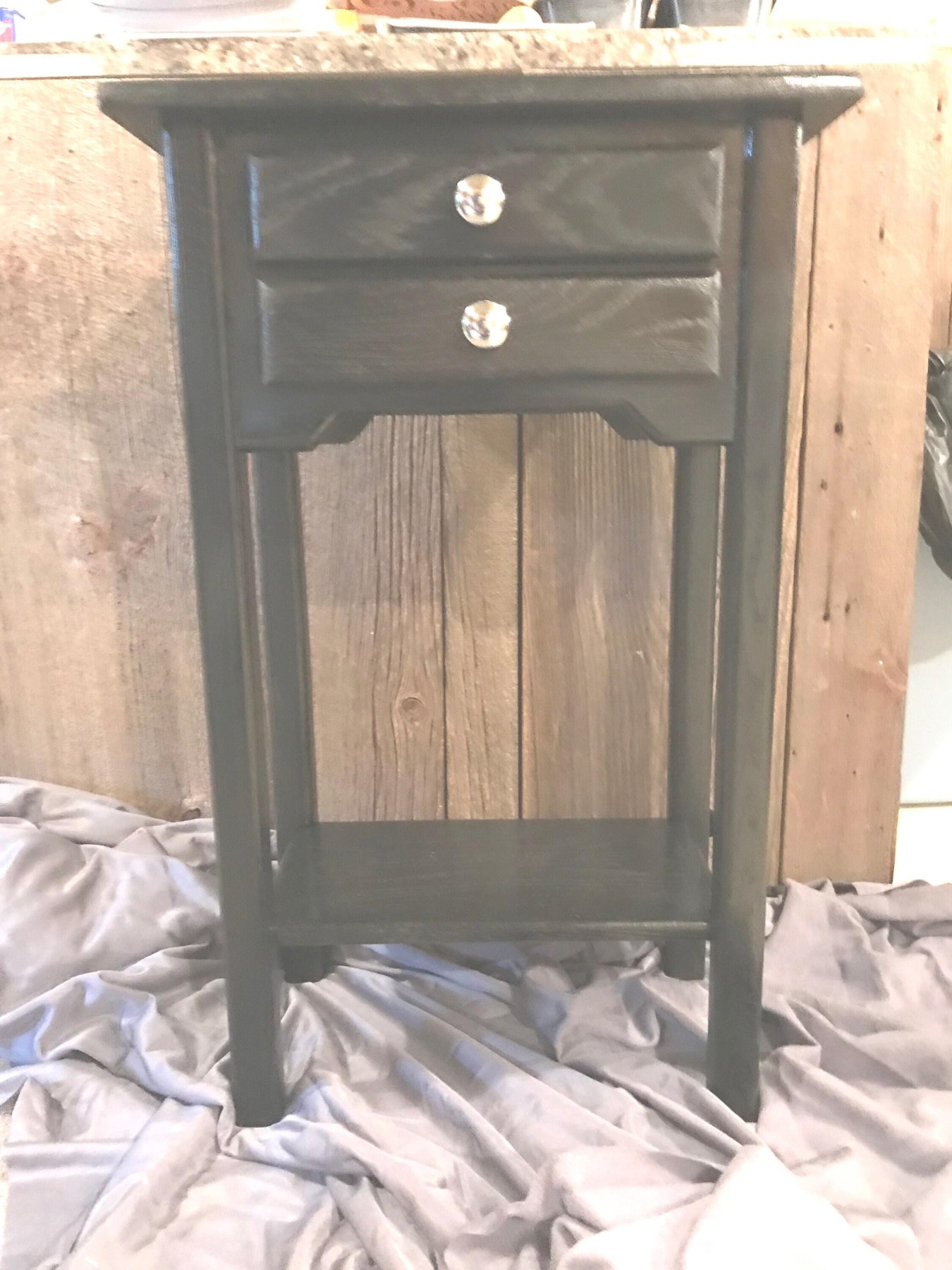 Custom Solid Wood Nightstand, detail 3