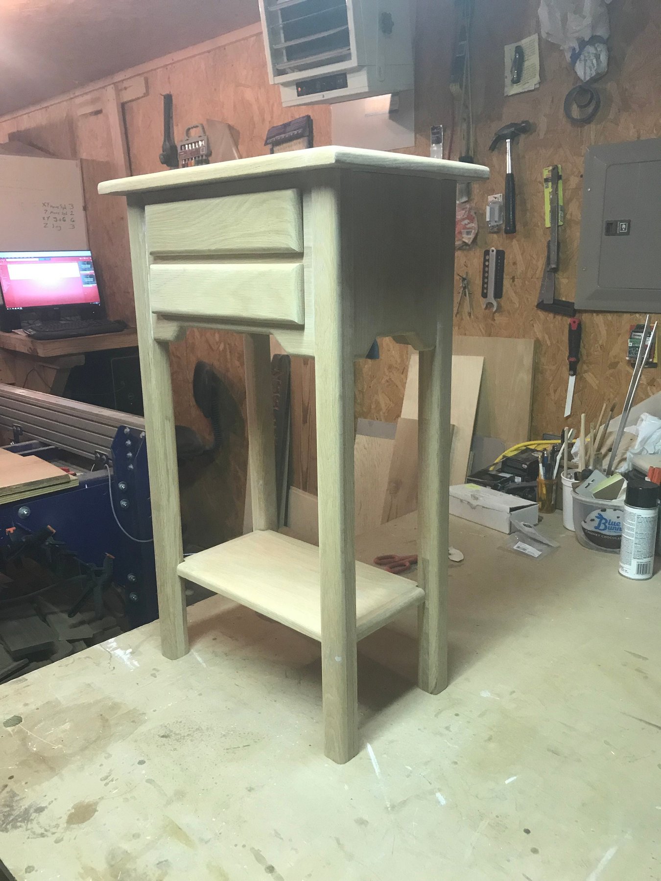 Custom Solid Wood Nightstand, detail 4