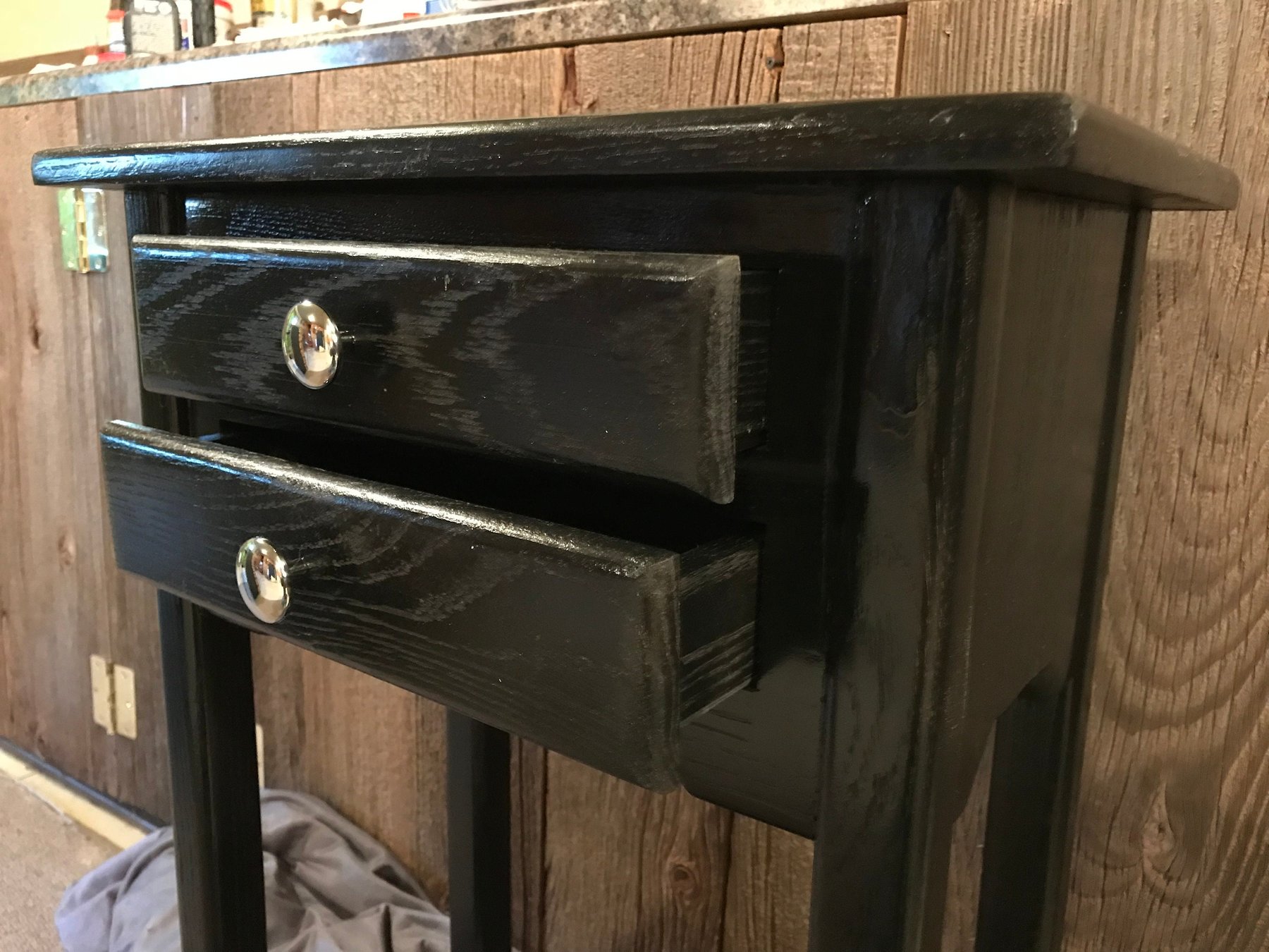 Custom Solid Wood Nightstand, detail 5