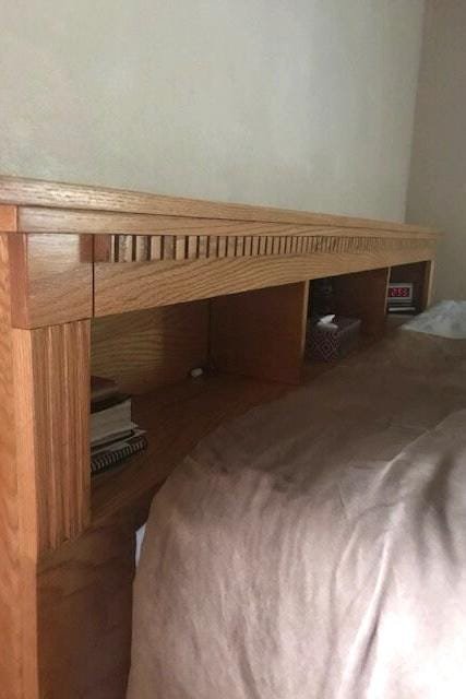 Handcrafted King Storage Bed, Twelve Under bed drawers, Headboard Shelf, No box springs needed, detail 5