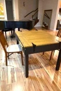 Custom Hardwood Puzzle Table, detail 2