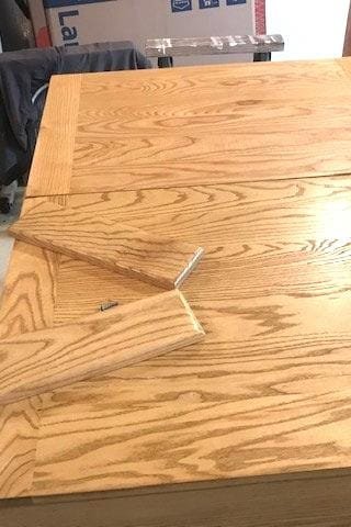 Custom Hardwood Puzzle Table, detail 6