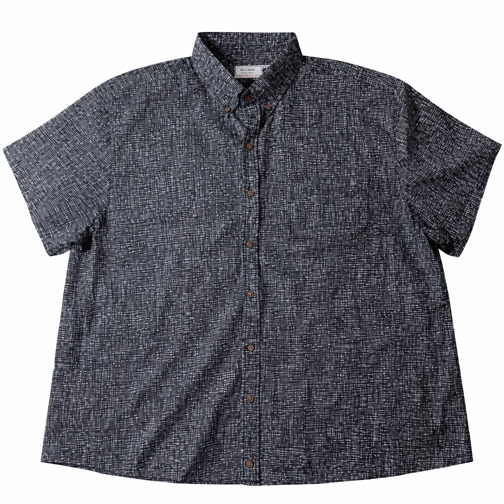Pattaya textured gray resort shirt by Thai Club Island Wear