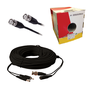 Analog and network surveillance cabling and connection accessories