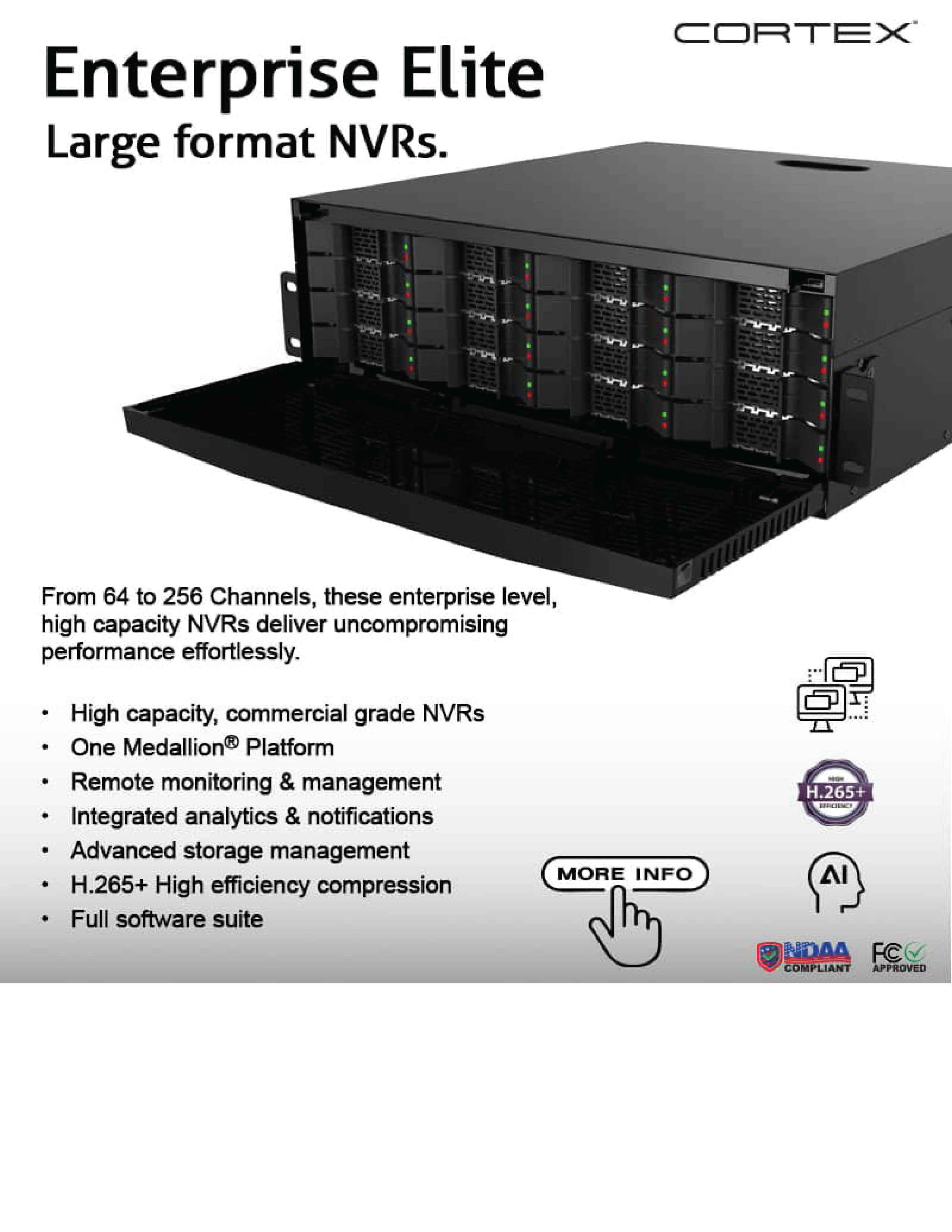 Cortex Enterprise Elite large format NVR product overview