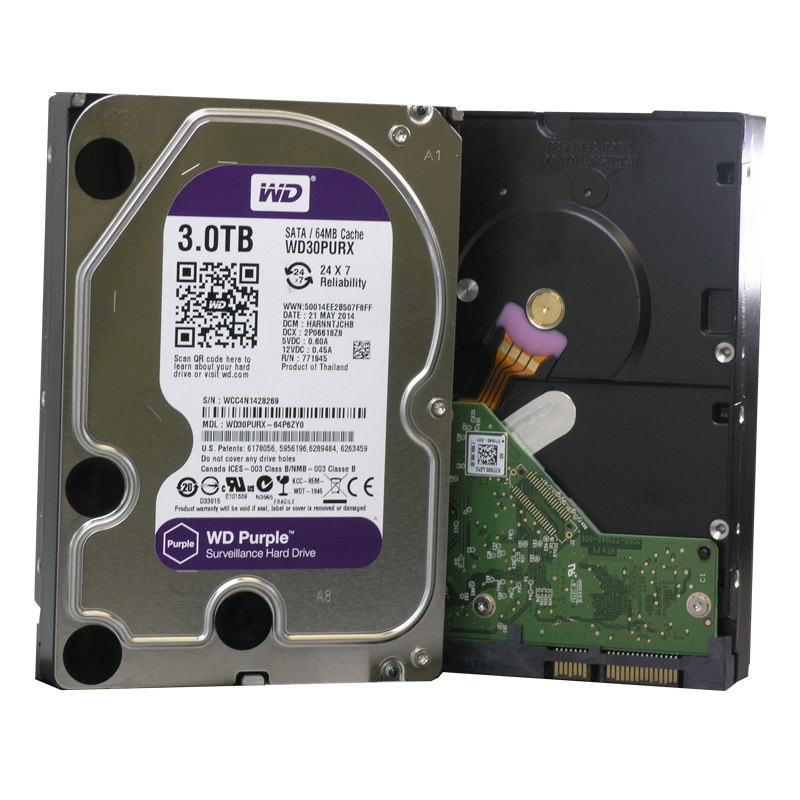 3TB Western Digital Purple Hard Drive