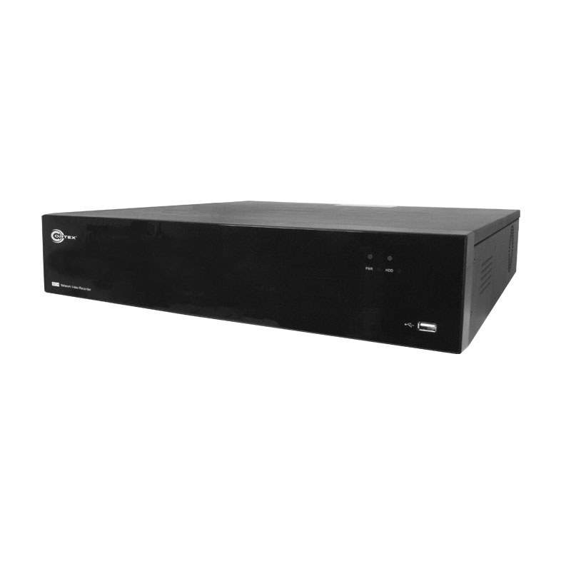 4K 32ch 32 Port POE NVR with H.265 & 8 HDD Bays