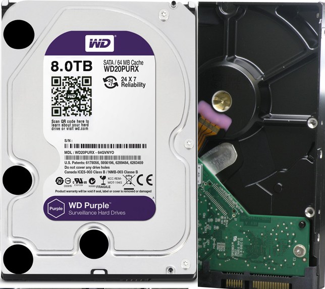 8TB Western Digital Purple Hard Drive