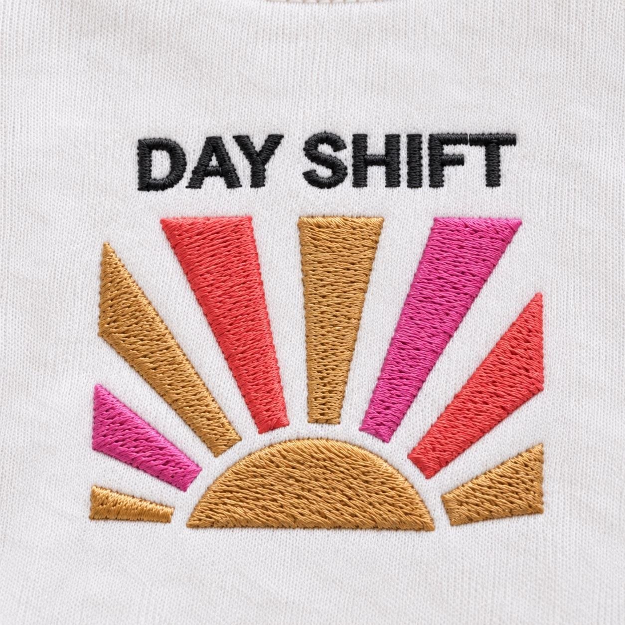 Day shift Good Vibes Rainbow Sunburst detail 2