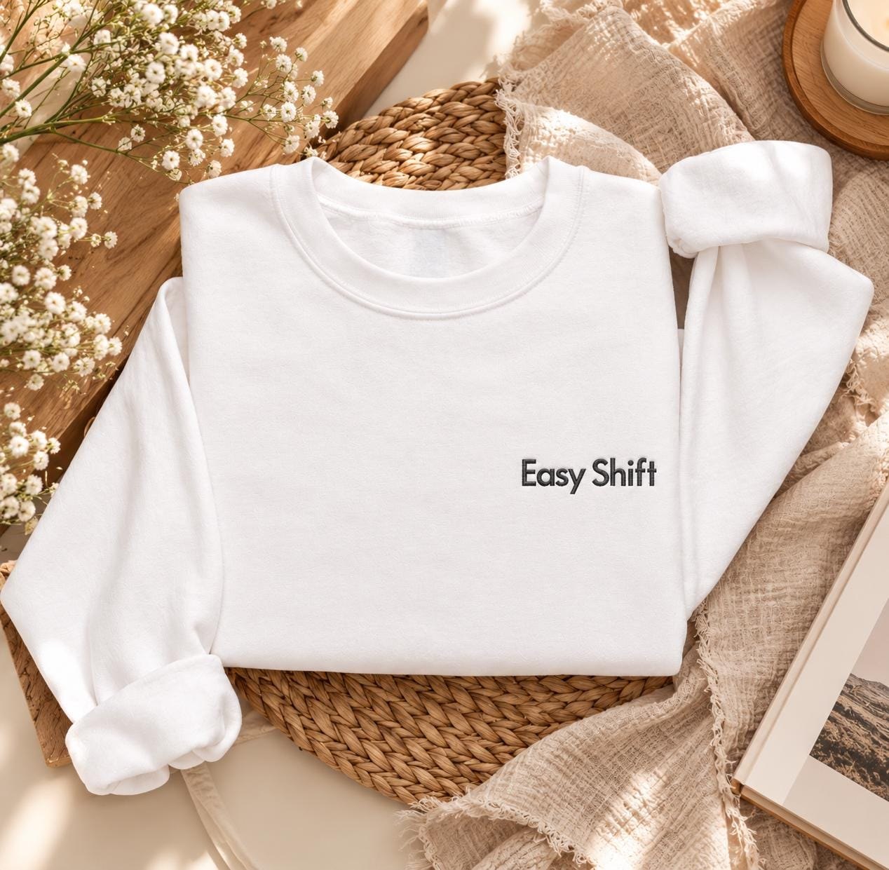 Easy Shift Crewneck detail 2