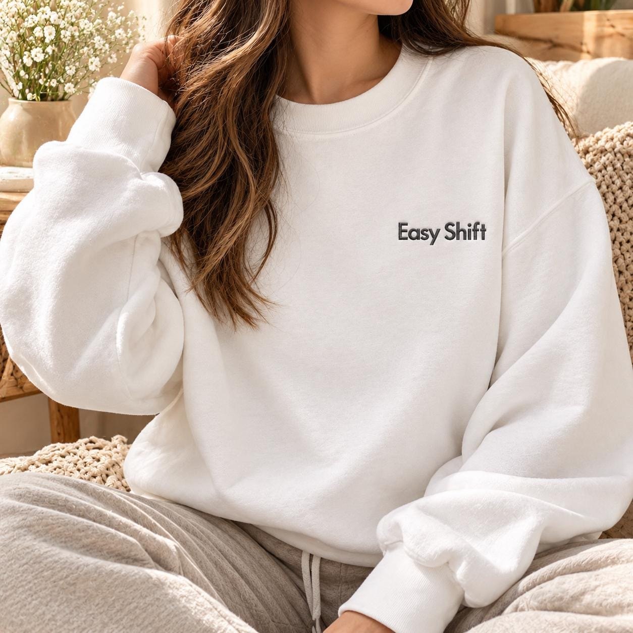 Easy Shift Crewneck detail 4