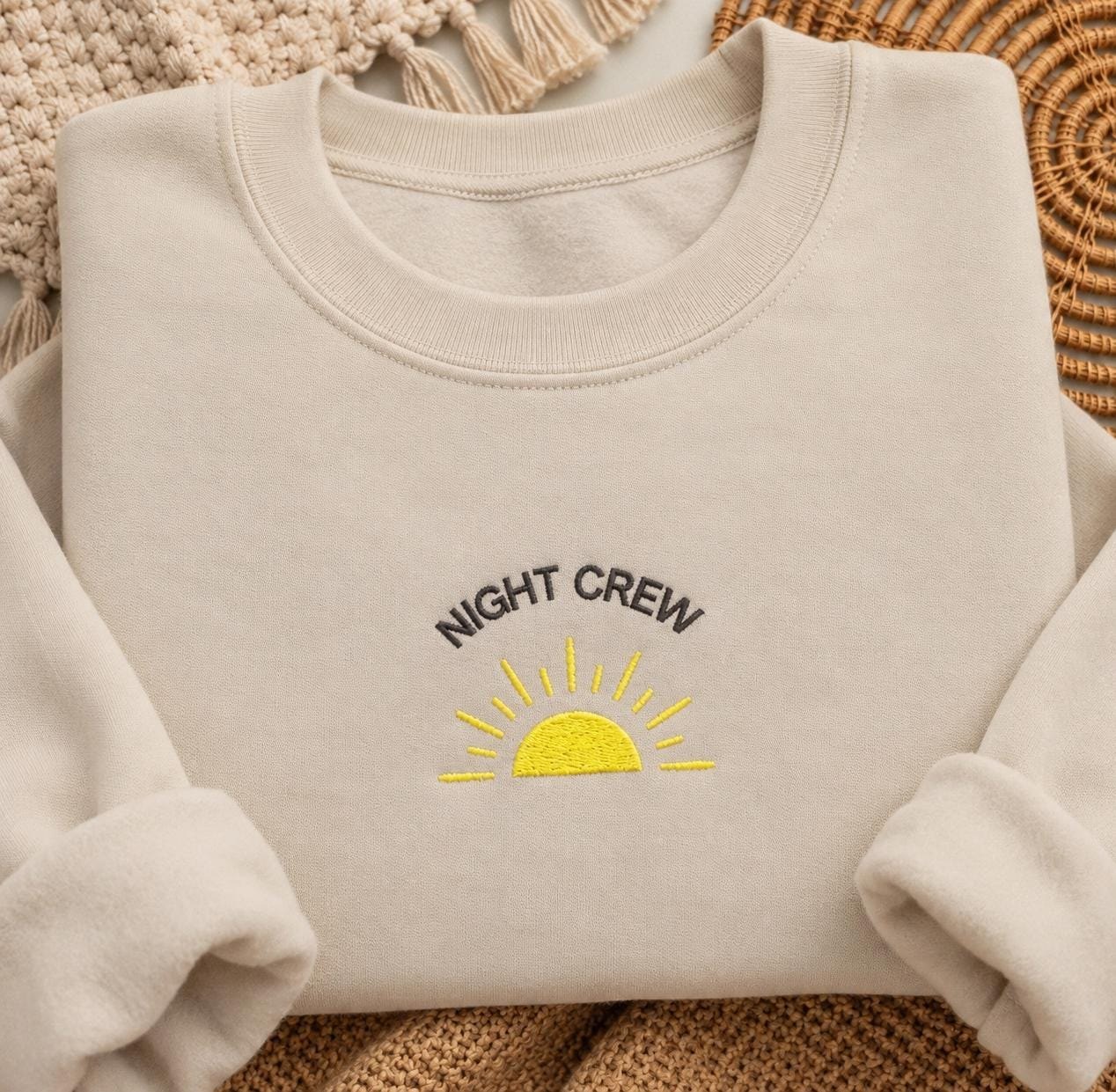 Night crew sunset crewneck