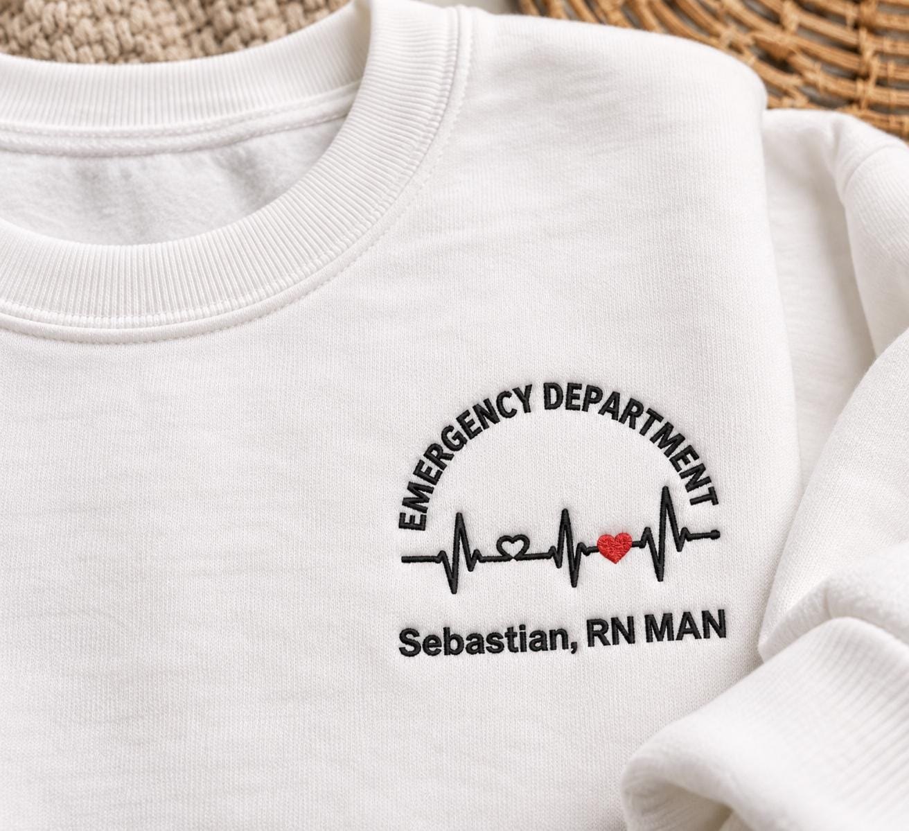 Personalized ER Nurse , Custom RN , Custom Name Gift detail 2
