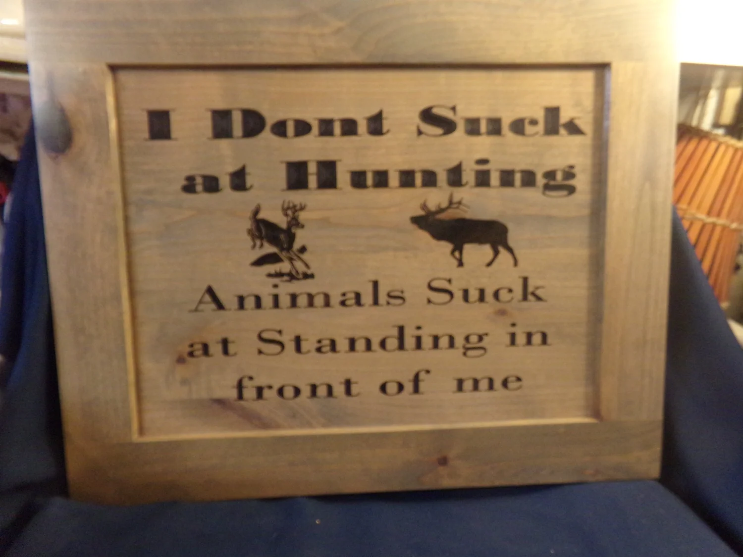 Hunting, Elkaholic, Deer Elk Fishing Signs on Cabinet Doors