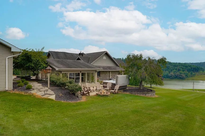 The retreat home and its outdoor setting