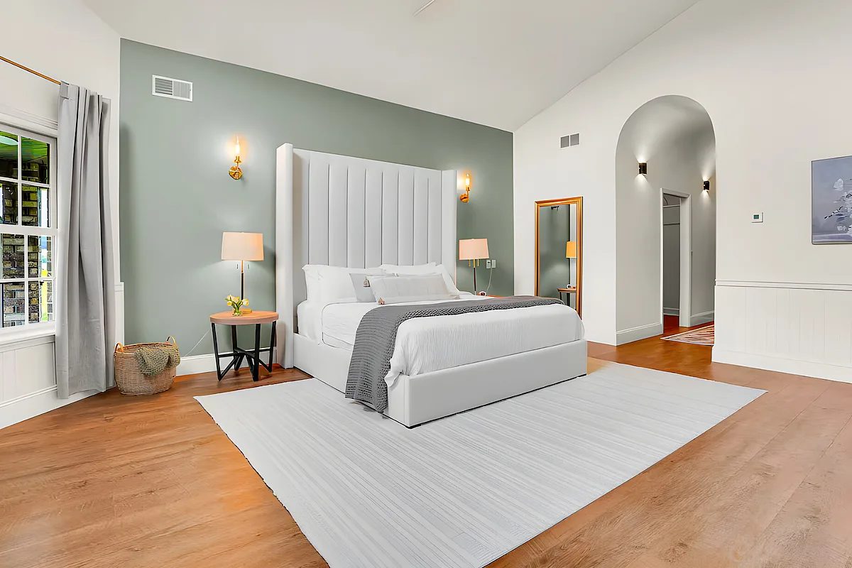 A private king bedroom