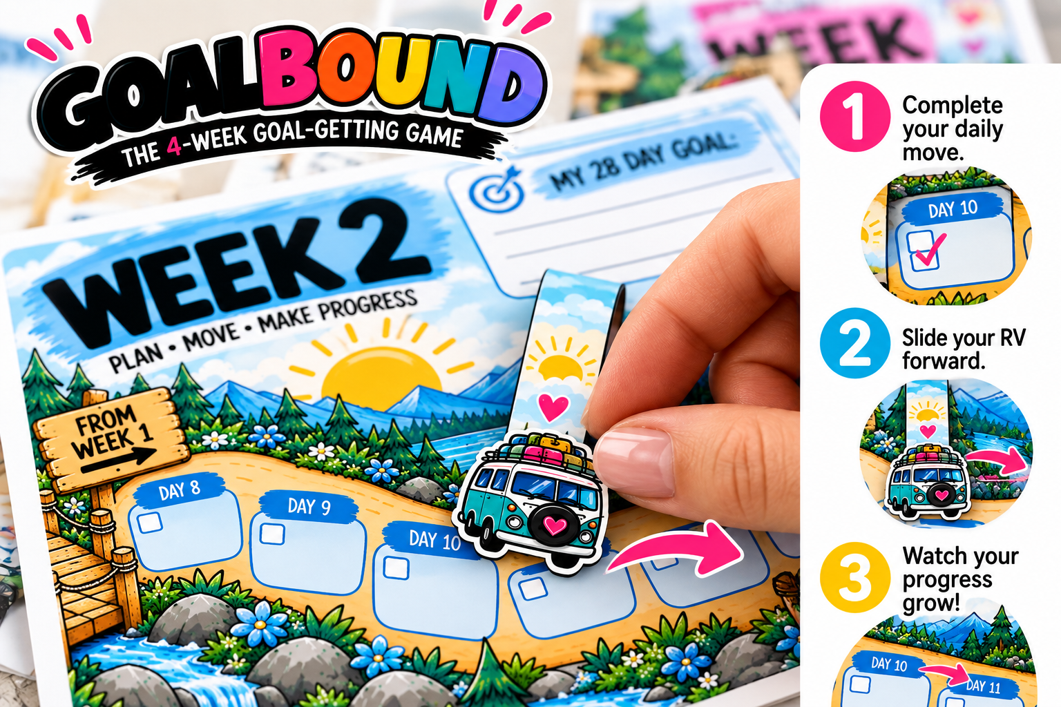Digital Products / GoalBound, owner-provided design examples