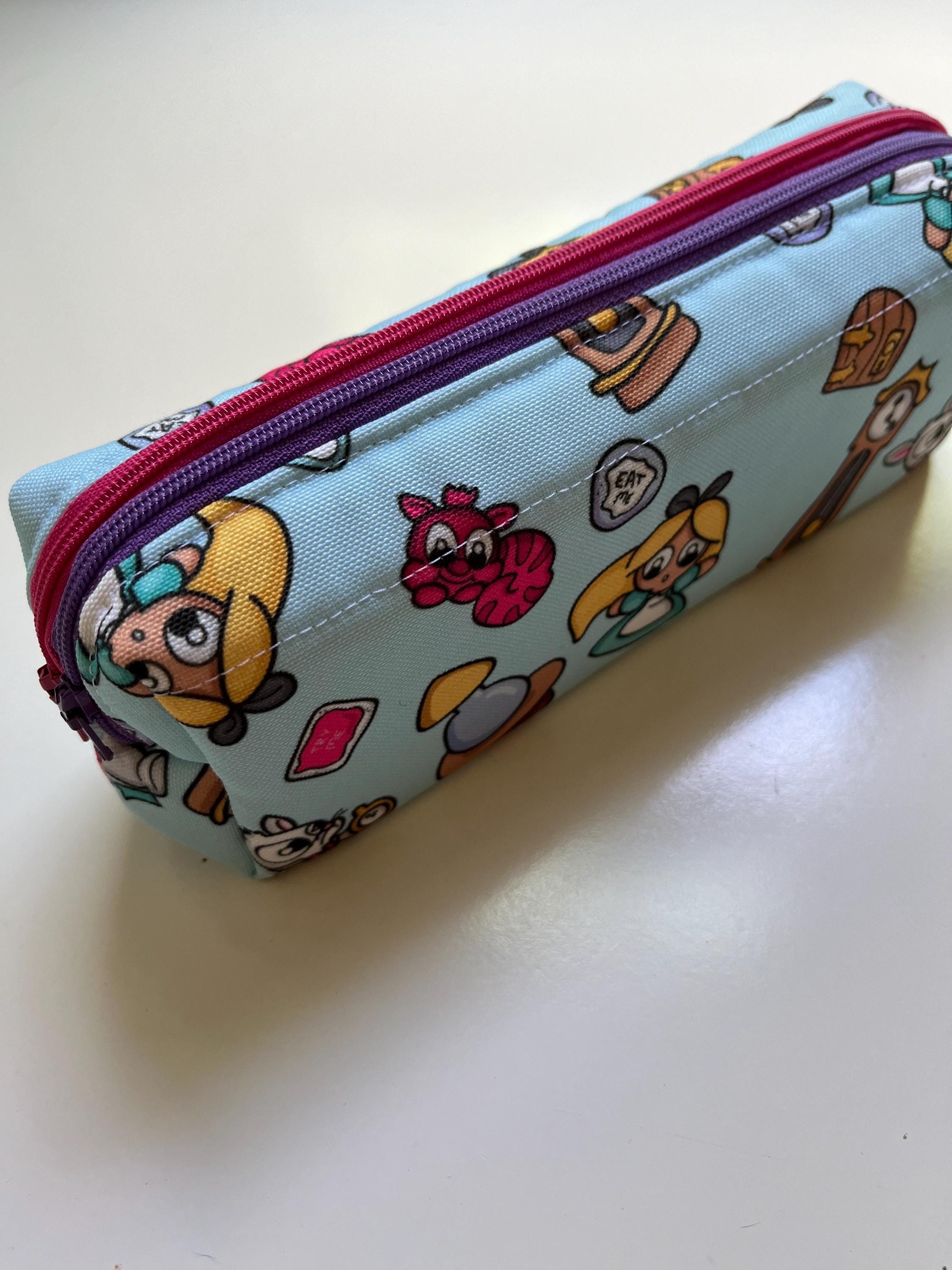 Kawaii Alice Double Zip Pencil Case