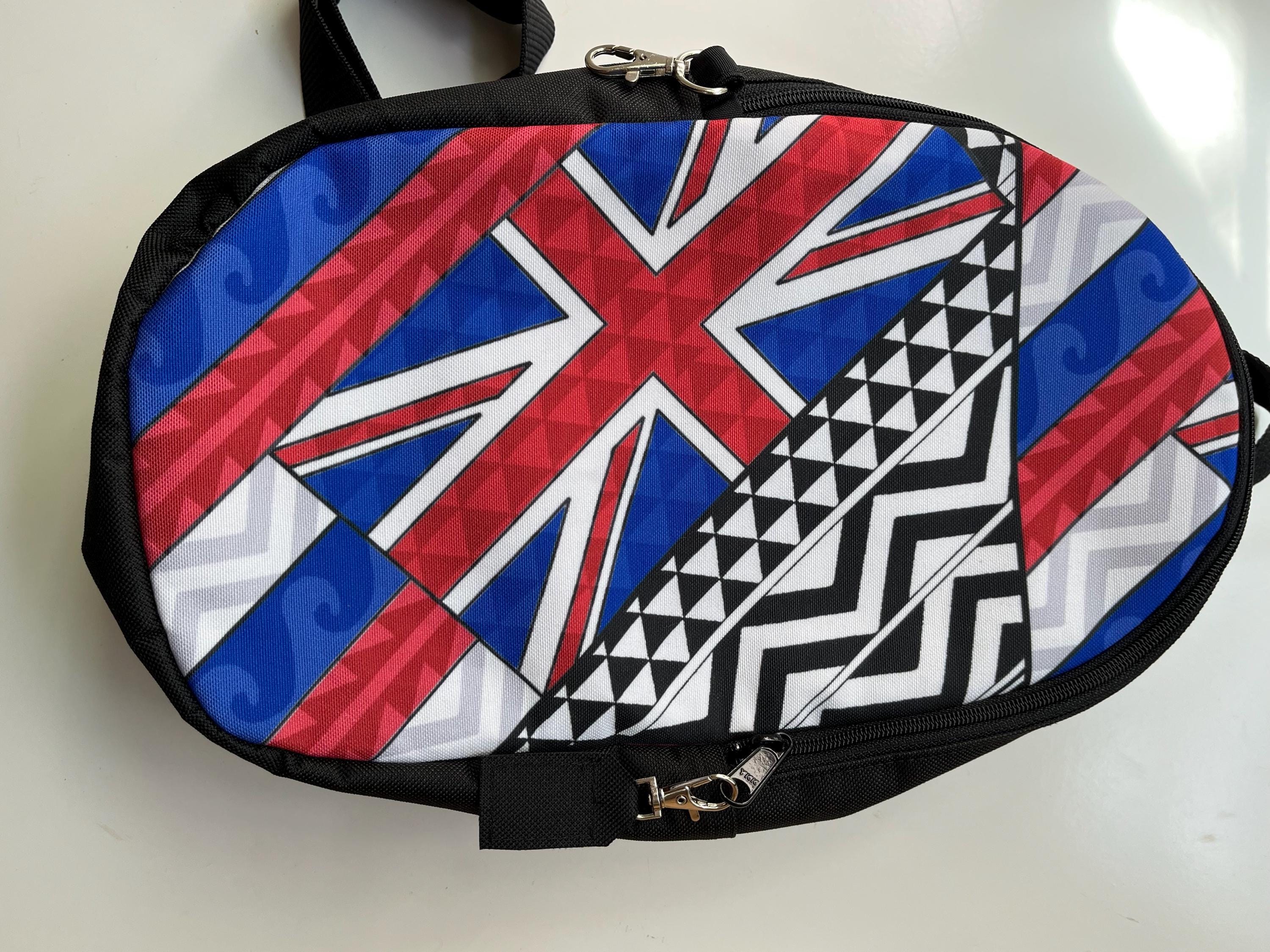 Hawaiian Tattoo Flag Bullet Sling-pack Backpack, view 2