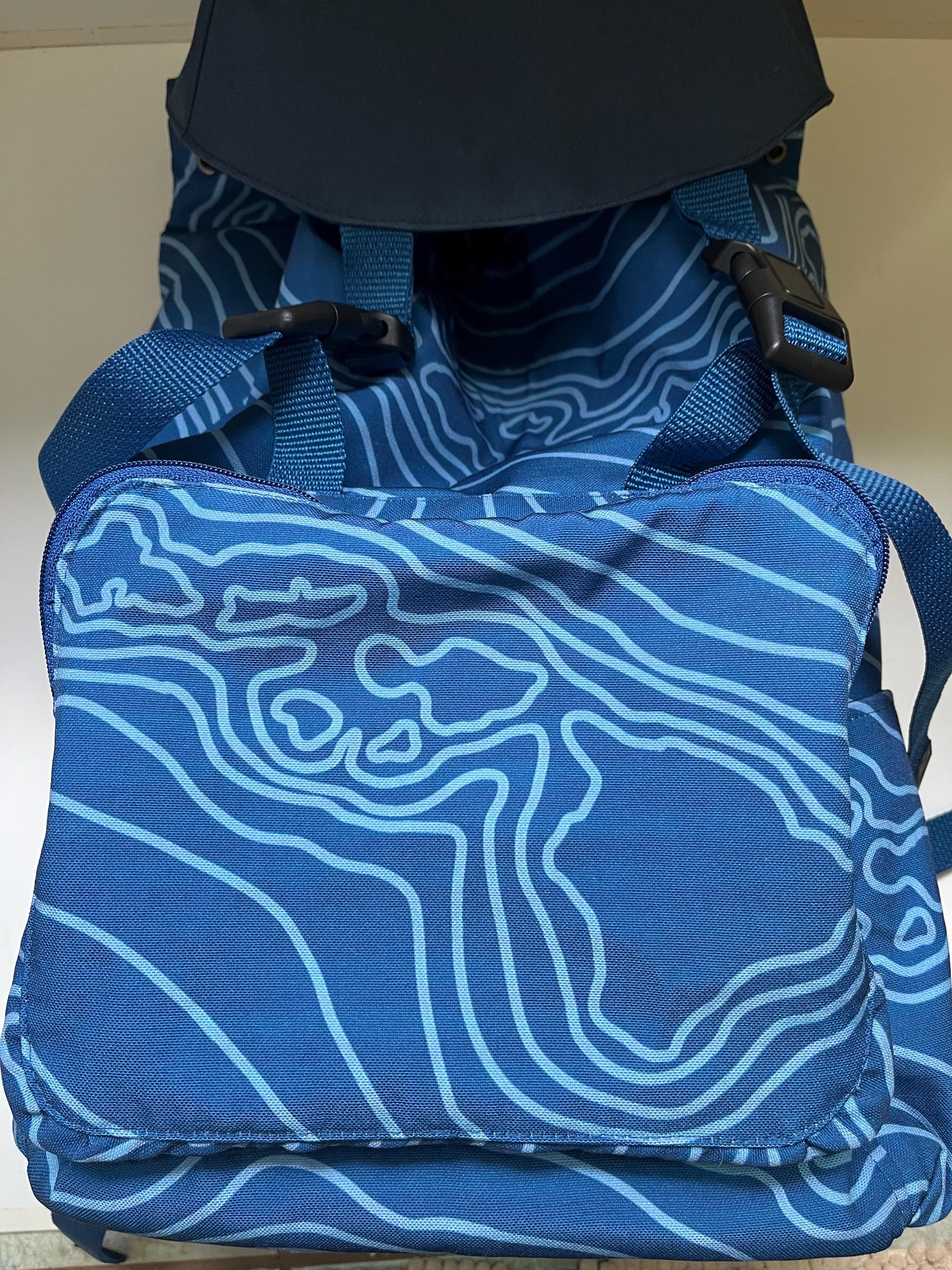 Hawaiian Islands Ocean Currents Canvas Rucksack, view 2