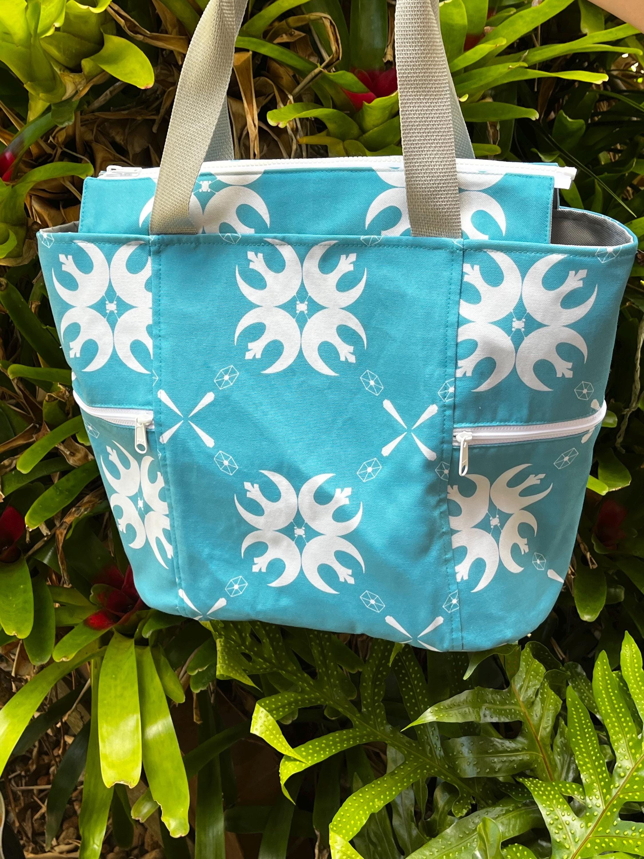 Blue Jedi Emblems Washable Tote Shopping Bag