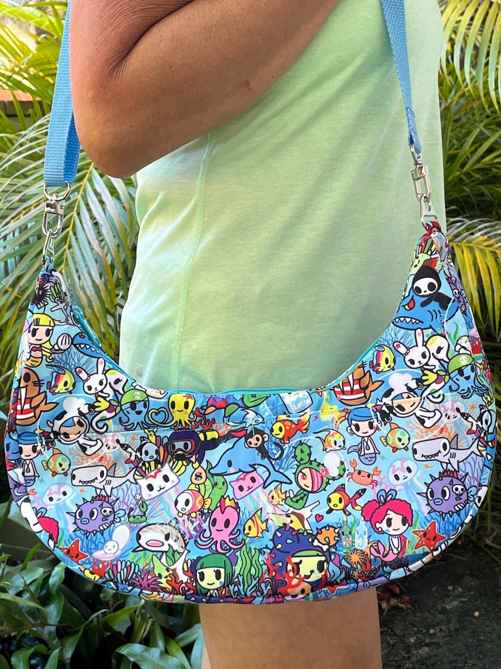Ocean Friends Crescent Bag