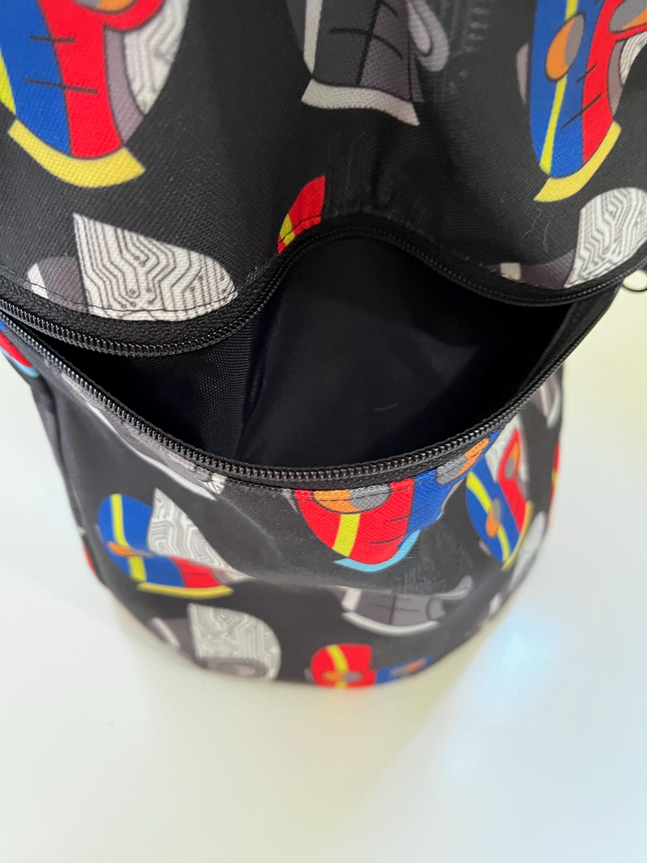 Cyborg Helmets Washable Tote Shopping Bag, view 4