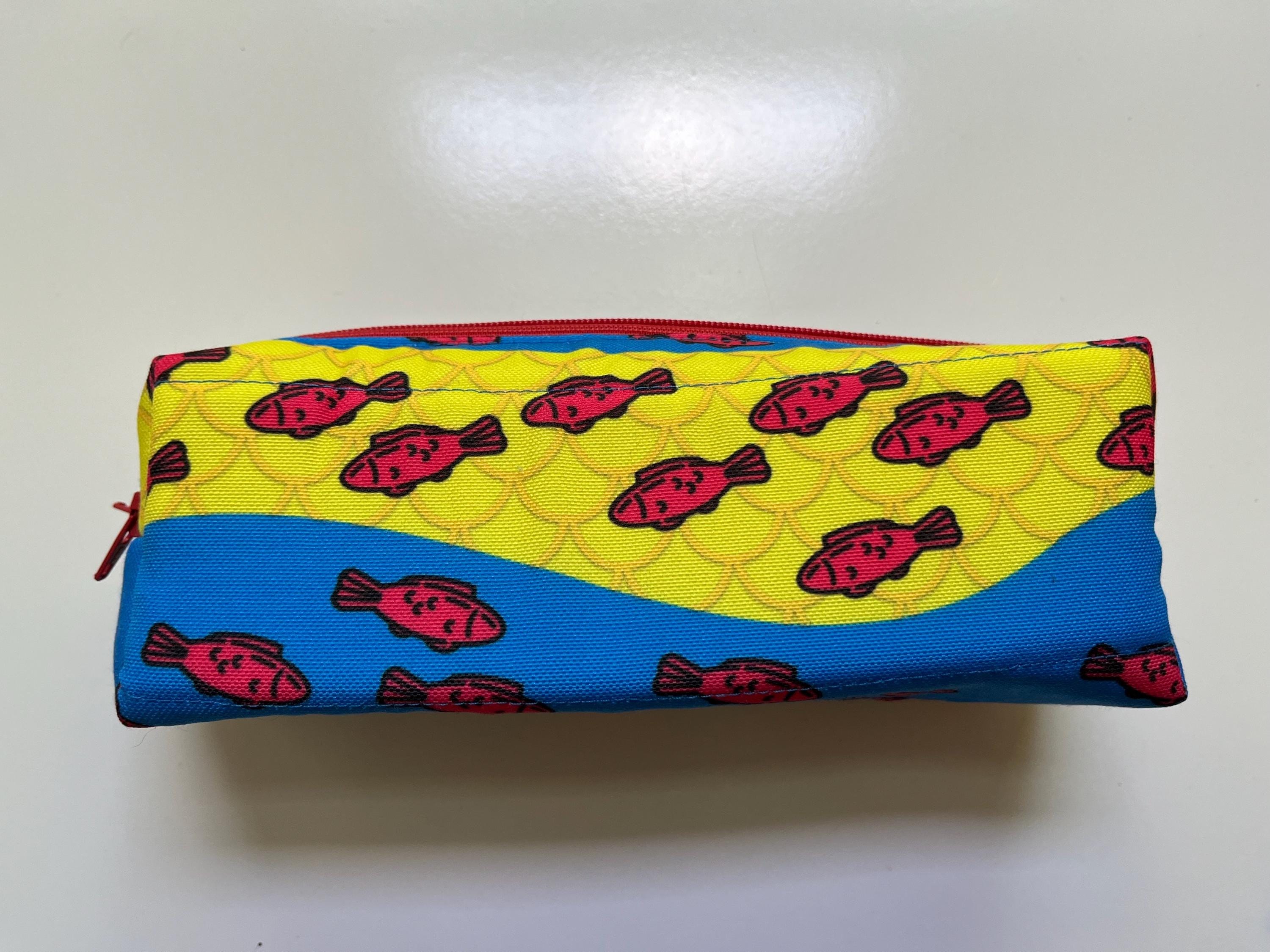 Red Swimmers Double Zip Pencil Case, view 2