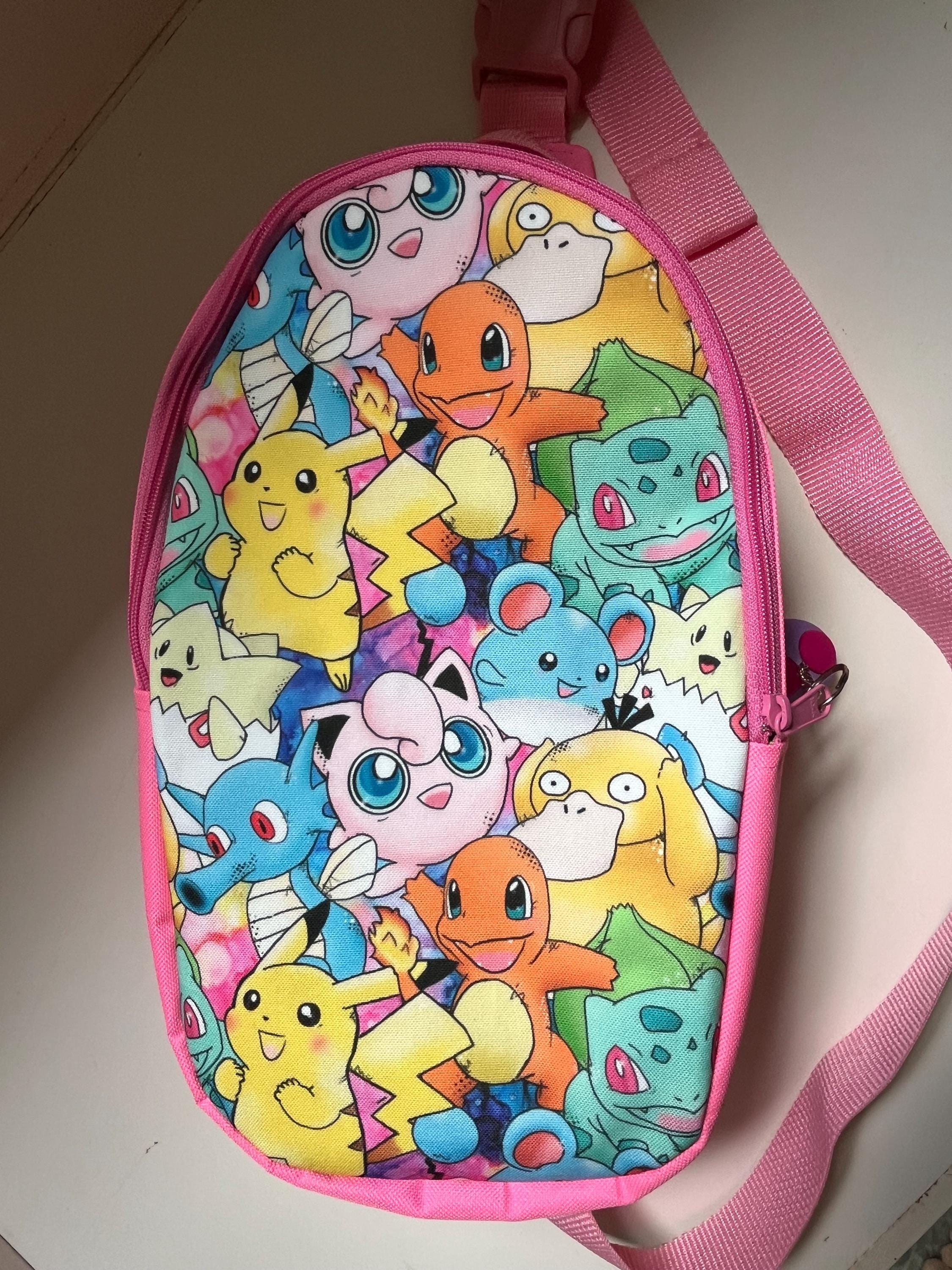 Pink Pocket Monsters Bullet Sling-pack Backpack, view 2