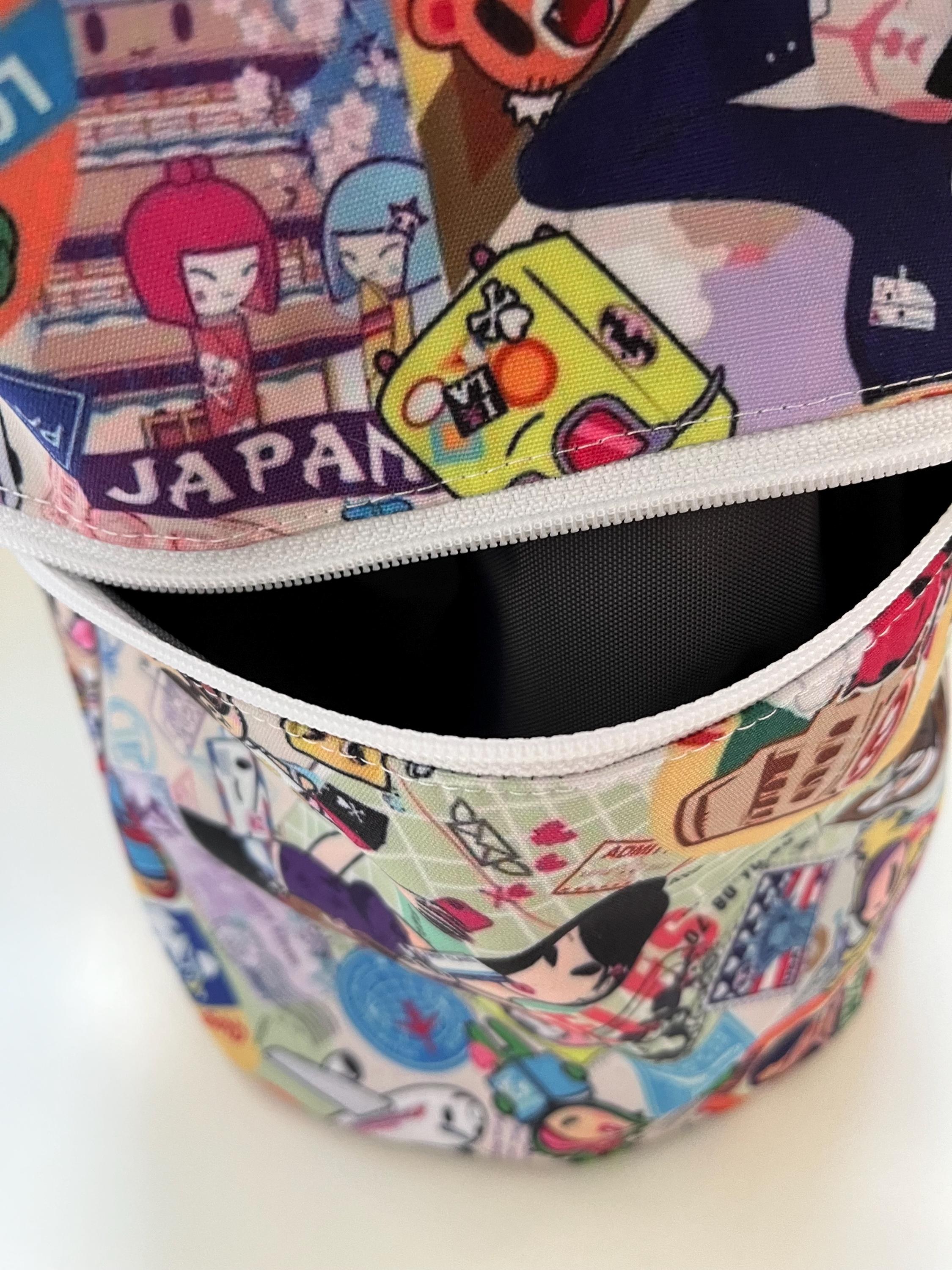 World Traveler [Luggage Sleeve] Washable Tote Shopping Bag, view 4