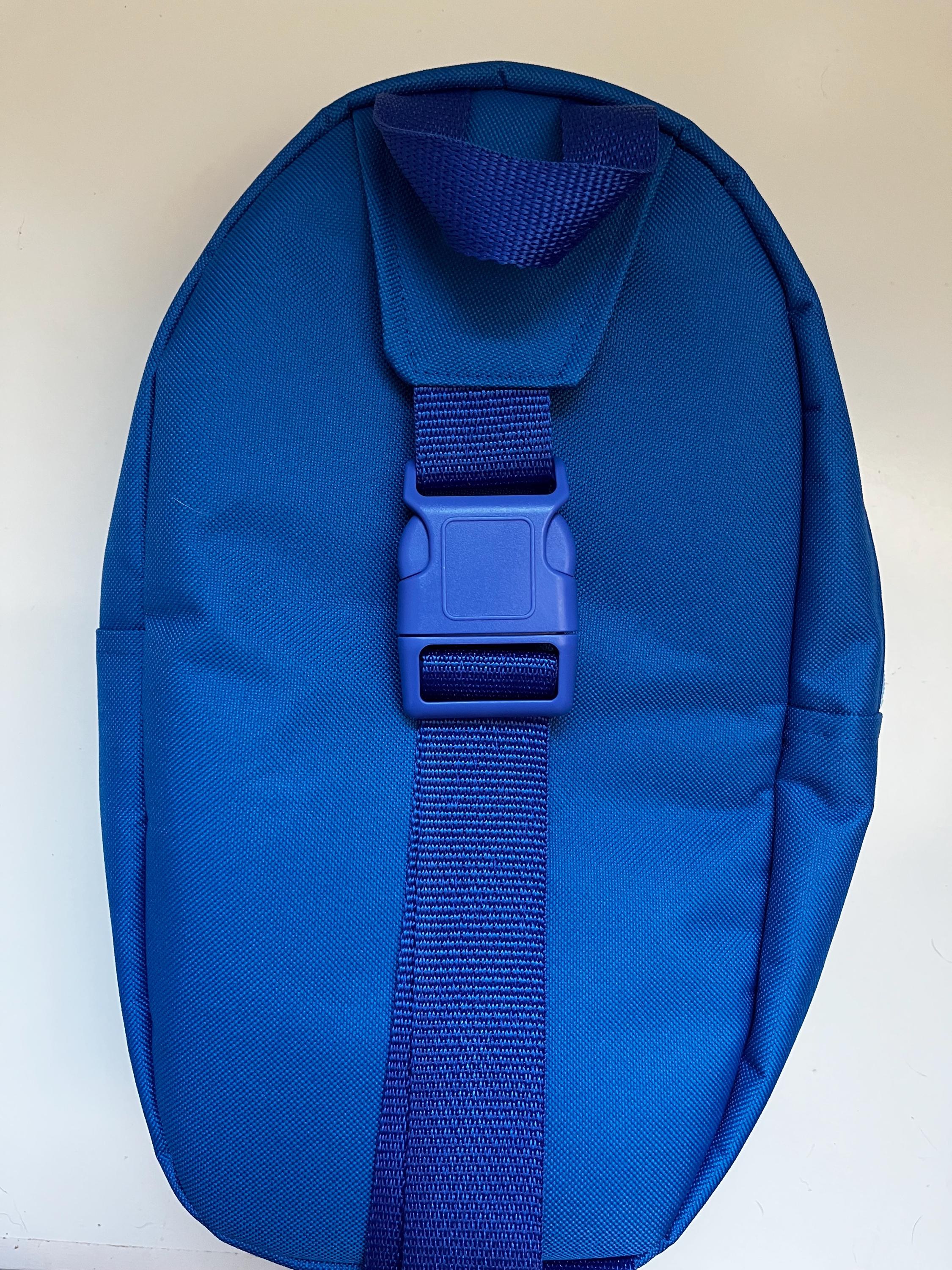 Derpy Tiger Plaid Bullet Sling-pack Backpack, view 4
