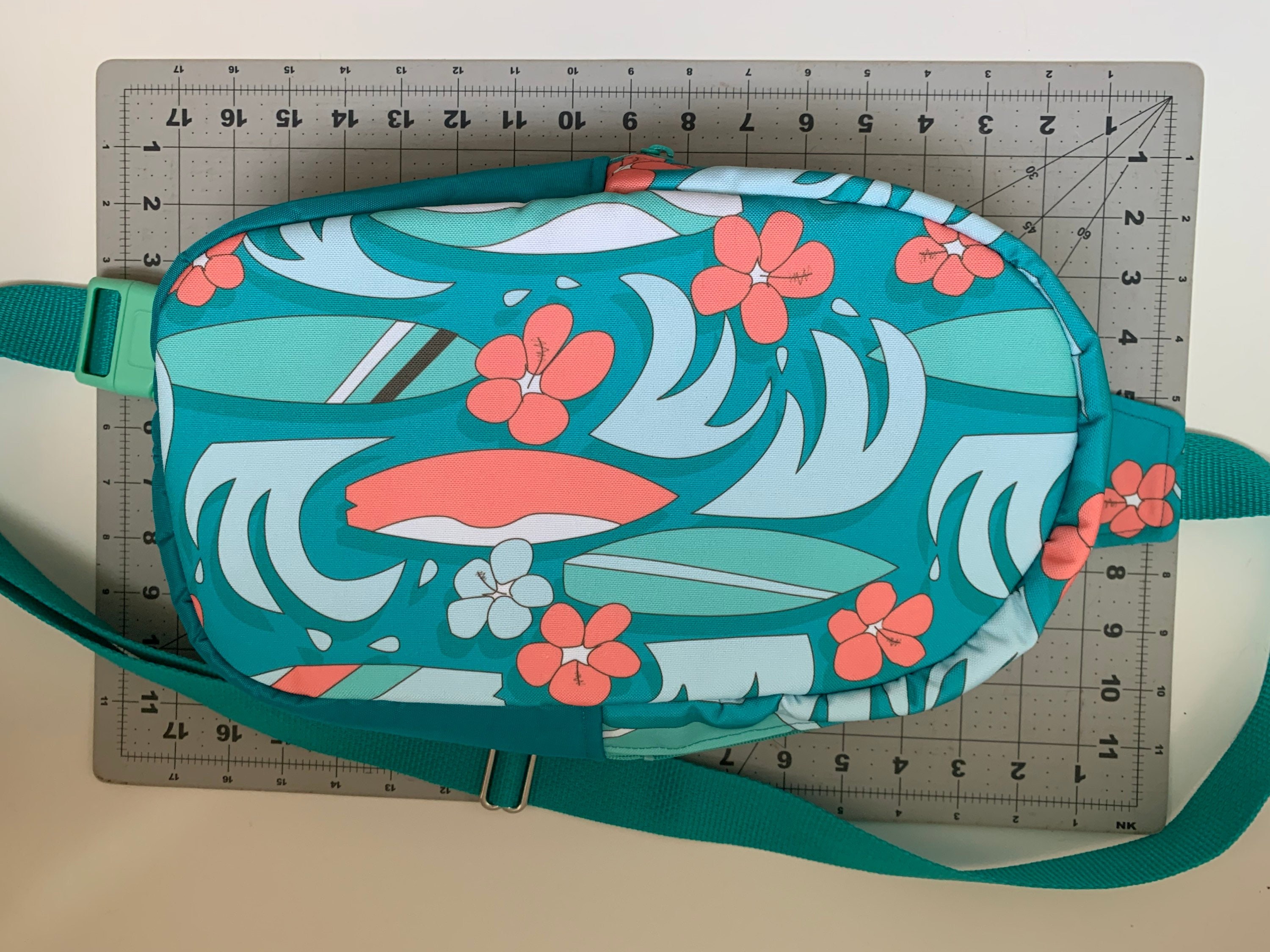 Surfboards and Plumerias Bullet Sling-pack Backpack, view 2