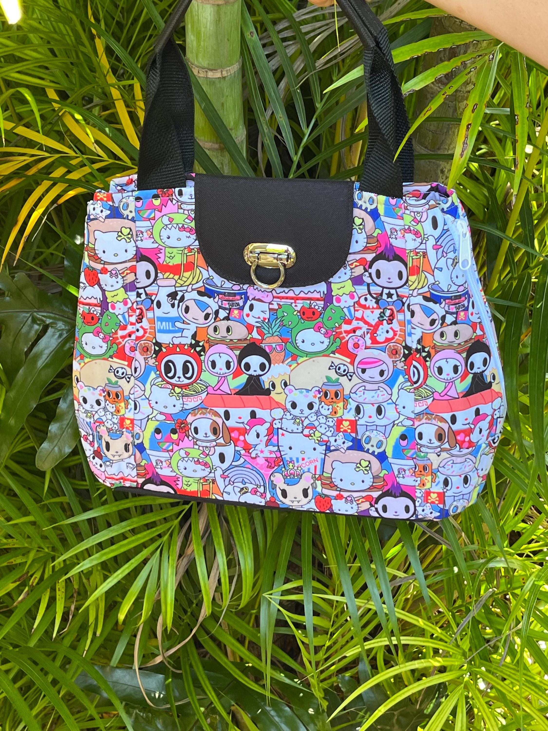 Sushi City Convertible Expandable Shoulder Bag Purse, view 6