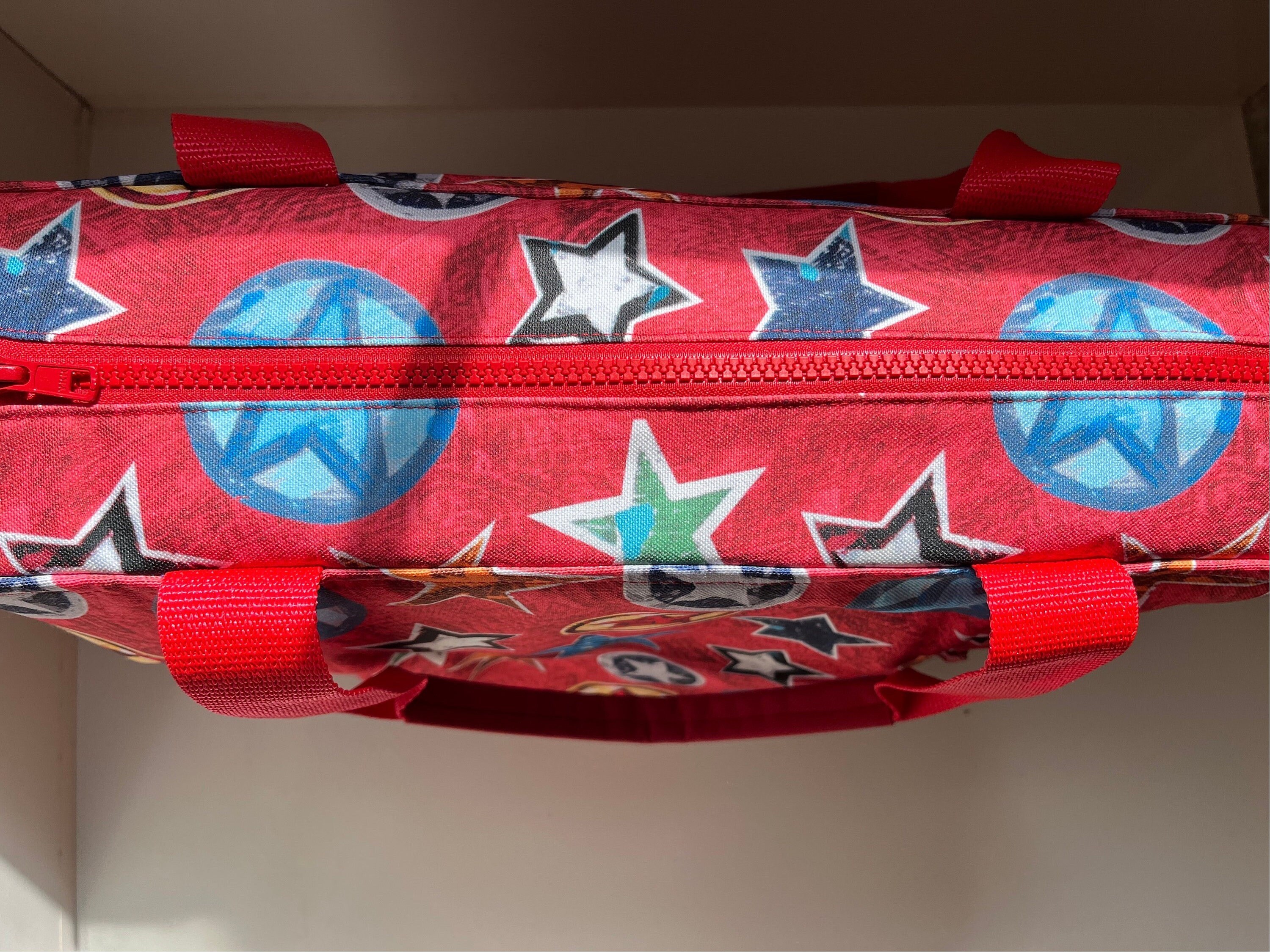 Superhero Stars Washable Tote Shopping Bag, view 7